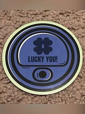 Dutch Bros Blue and Black "Lucky You!" Home Design Sticker
